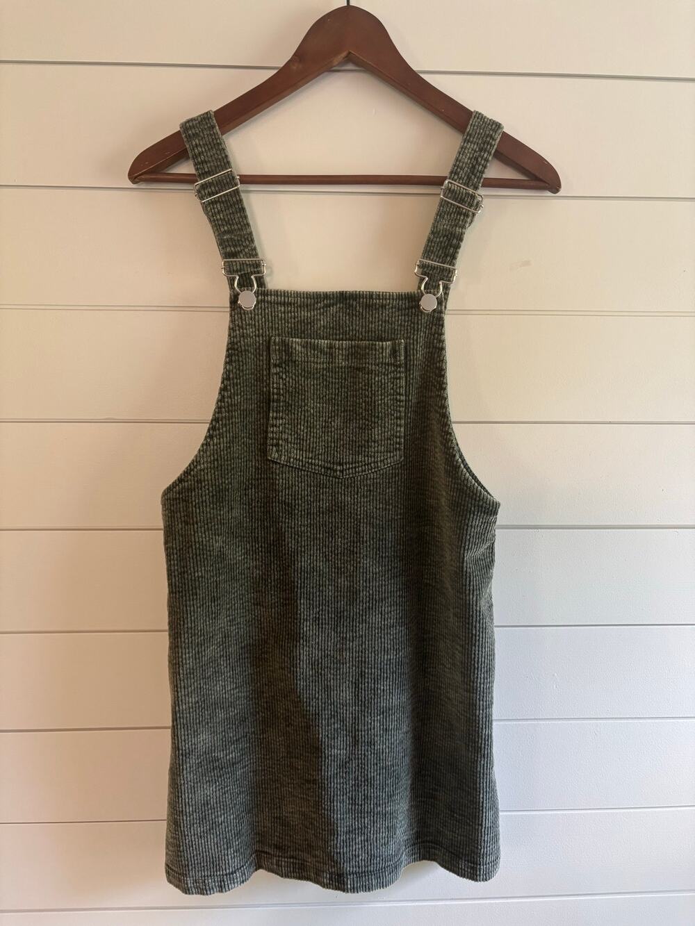 Molly Green Corduroy Overall Dress | Women's Small